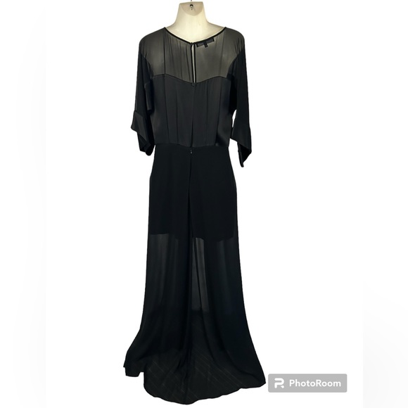 Italian Made Elisabetta Franchi Black Dress Luxury Collection Size 44 - Picture 2 of 10